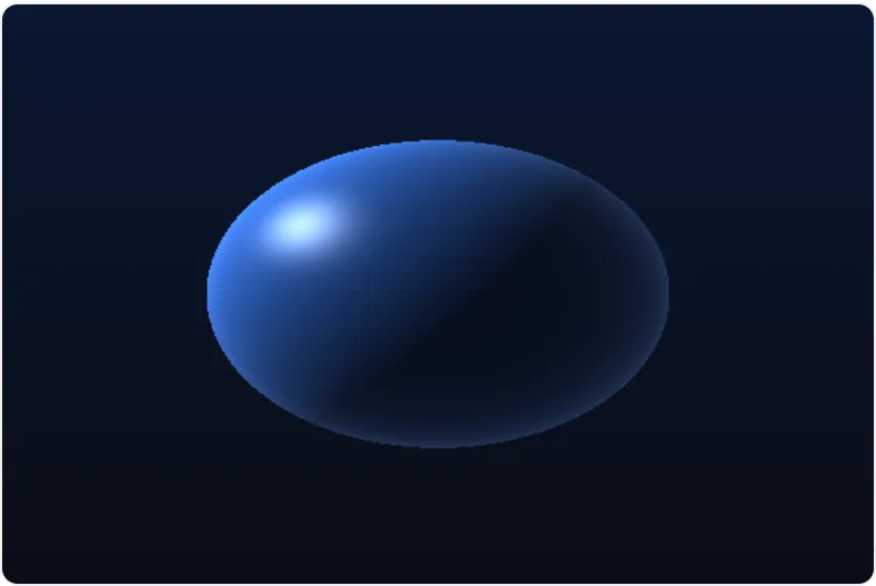 Raymarched sphere shader, written in TypeScript and compiled by TypeShade, rendered at build time.