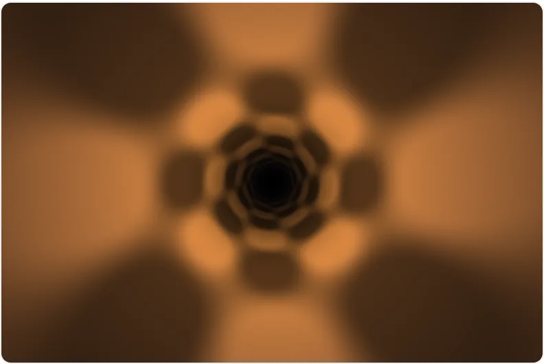 Tunnel shader, written in TypeScript and compiled by TypeShade, rendered at build time.