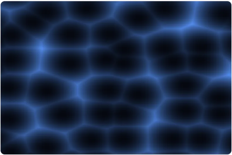 Voronoi shader, written in TypeScript and compiled by TypeShade, rendered at build time.
